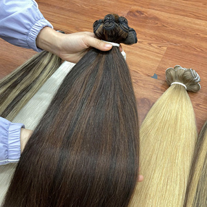 Extensions de cheveux humains vierges Remy vietnamiens Thanhan Premium de 22 pouces, tissage double machine piano mixte, cheveux raides de haute qualité - Product Image 4