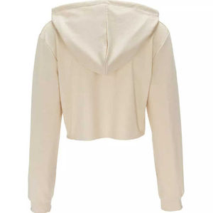 Sudaderas con capucha recortadas personalizadas con cremallera para mujer, venta al por mayor, sudaderas con capucha de punto de algodón pesado para mujer, ropa de calle, Sudadera con capucha - Product Image 6