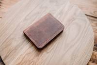 Echtes Leder Schlanke Taschen-ID-Kreditkartenbörse im Vintage-Stil Langlebig für Damen und Herren Anpassbare Farbe Logo Individuelles Branding