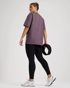 T-shirts décontractés d'été pour femmes en coton et polyester écologiques respirants à séchage rapide Double couche Confortables de haute qualité - Product Image 4