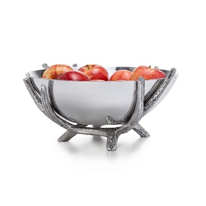 Bol à chocolat en aluminium Vaisselle nickelée Bol à chocolat forme personnalisée Bol à chocolat design - Product Image 2