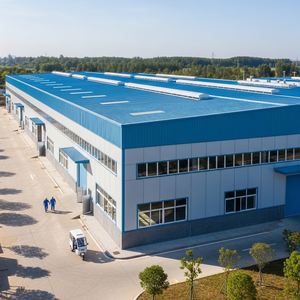 Entrepôt logistique industriel intelligent à structure en acier avec conception de plancher super plat pour dépôt de tri automatisé AGV - Product Image 2