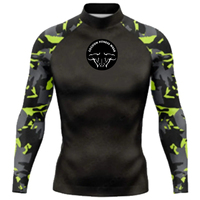 Nueva Camiseta de Manga Larga Transpirable para Hombre, Camiseta de Surf, Protección Solar, Sudadera de Surf, Protección UV, Traje de Baño UPF de Secado Rápido