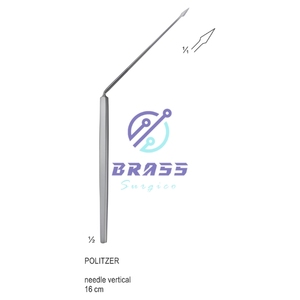 POLITZER Verticle 15CM jarum <span class=keywords><strong>Paracentesis</strong></span> bedah bertenaga manual baja tahan karat kualitas tinggi dirancang untuk penggunaan bedah - Product Image 2