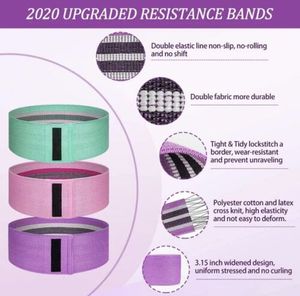 Bandes de boucle d'exercice de yoga à la maison pour le corps bandes de résistance de hanche pour l'exercice - Product Image 3