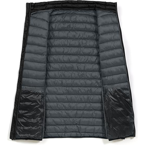 Chaleco acolchado sin mangas para hombre con logo personalizado, corte holgado, cortavientos, para invierno, con cierre de cremallera y tejido de punto. - Product Image 4