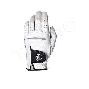 Gant de golf en cuir antidérapant hommes femmes respirant en peau de mouton poignée souple gants de golf personnalisés blanc Logo personnalisé - Product Image 2