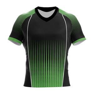 Impression par sublimation Maillot Rugby Football Pull Col V Vêtements d'entraînement Tenues de sport Chemises rugby - Product Image 4