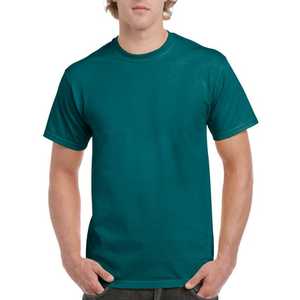 Camisetas de algodón de 300g para hombre, camiseta transpirable holgada de cuello redondo de verano de manga corta para hombre y mujer, Camiseta básica - Product Image 5