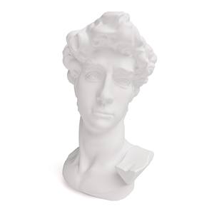 Escultura Decorativa de Resina de David de 31 cm, Blanca, Tradicional Italiana, Florero de Mesa - Product Image 4