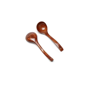 Cuchara de sopa de madera de diseño de lujo 100% naturaleza accesorios de cocina ecológicos sopa personalizada cuchara de madera de arroz - Product Image 5