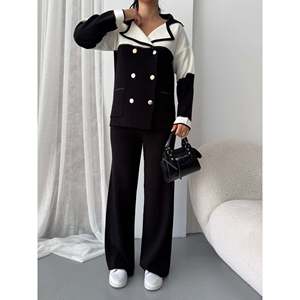 Glitter <b>Knit</b> <b>Set</b> 1552 - Black - Product Image 1