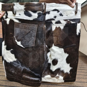 Pantalones Cortos de Cuero Vacuno para Hombre, Personalizados, Elegantes, Casuales, Ecológicos, de Primera Calidad, Cómodos, Duraderos, Transpirables y de Secado Rápido - Product Image 5