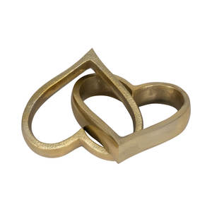 Écouter forme pièce maîtresse Style moderne fabriqué à la main Sculpture en métal plaqué or pour la maison hôtel mariage Table décor meilleur pour les cadeaux - Product Image 2