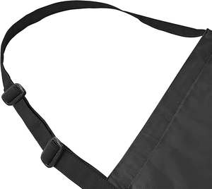 Cape de barbier de salon, cape de coupe de cheveux noire, cape de coiffure de salon de coiffure antistatique, outil de tablier imperméable en tissu adulte - Product Image 2