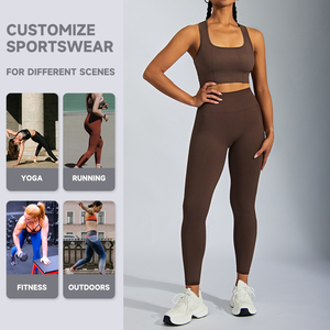 Custom Soft Compression Lightweight Shockproof Sexy Sport Strappy Recycled Sports <b>Bra</b> Custom Workout Yoga Crop Sports <b>Bra</b> - Product Image 5
