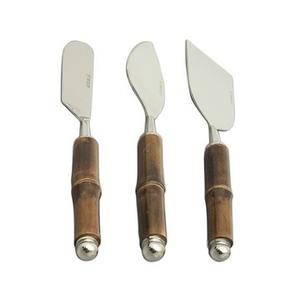 Juego de herramientas para queso de acero inoxidable con mango de terrazo y madera hecho a mano 2024 para bodas, fiestas, eventos, cubiertos de mesa, juego de cuchillos para queso - Product Image 3