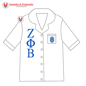Zeta Phi Beta Sorority Embroidery Women <b>Satin</b> Silk <b>Pajama</b> set | ZPB Sorority Embroidered <b>Satin</b> Silk Women Set Ladies <b>Pajama</b> set - Product Image 6