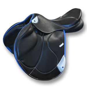Selle en cuir pour l'équitation |   Selle de course professionnelle en cuir véritable pour cavaliers de saut, logo personnalisé - Product Image 6