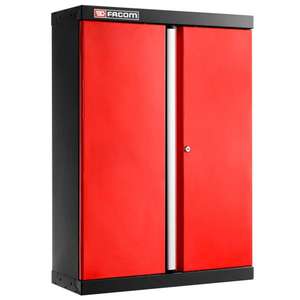 Armario para Herramientas Facom Rojo con Armario Superior y 2 Puertas Sólidas - Product Image 1