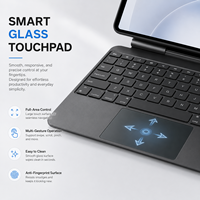 Funda con Teclado Inalámbrico Magic Style, Base de Teclado Portátil para Oficina con Chip de Emparejamiento Rápido y Experiencia de Entrada Silenciosa
