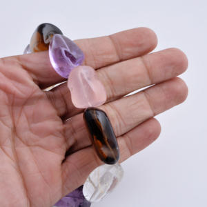 Pierres précieuses naturelles mélangées, lisses, de grande taille, naturelles, pour la fabrication de bijoux fins - Product Image 3