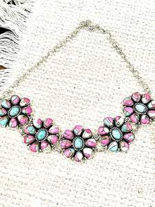 Collier de barbe à papa turquoise fait à la main en argent sterling Bijoux de pierres précieuses pastel uniques Cadeau pour elle - Product Image 3