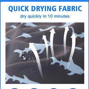 Alta calidad secado rápido transpirable Fitness deportes correr sublimación impreso niños pantalones cortos diseño suelto nadar pantalones cortos - Product Image 3