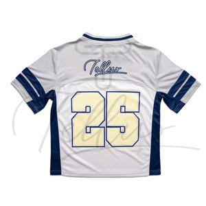 Latest Design American <b>Football</b> Polyester Jersey New Style Quick Dry Short Sleeve Uniform for Youth with Logo - Product Image 4
