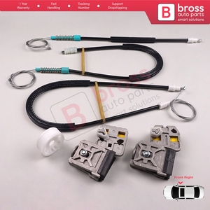 ชุดซ่อมกระจกข้าง BWR412ประตูหน้าขวาสำหรับ9D 607 9U 9222Q0 1999-2010พร้อมตัวเลื่อนโลหะเข็มกลัด - Product Image 6