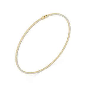 Collar de Oro Amarillo de 14K con Diamante Redondo Cultivado en Laboratorio para Mujer, Estilo Minimalista, Lujoso, Certificado, Elegante, Joyería Fina, Regalo - Product Image 2