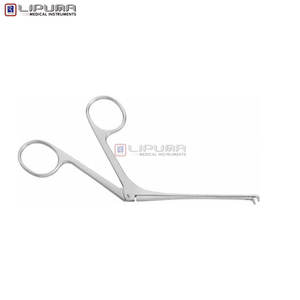 Pinces auriculaires angulaires vers le haut de 80 mm, en forme de cuillère, avec un diamètre extérieur de 2 mm, pour instruments médicaux ORL précis - Product Image 3