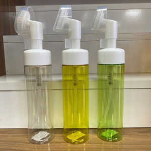 Transparent Foaming <b>Bottle</b> Empty 42mm Neck Plastic Shampoo Dispenser Foam <b>Bottle</b> with <b>Brush</b> for Facial Cleaner - Product Image 5