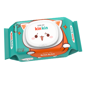 Toallitas húmedas de 100 piezas, precio al por mayor, toallitas húmedas de limpieza para bebés no tejidas naturales Kinkin 100% - Product Image 1