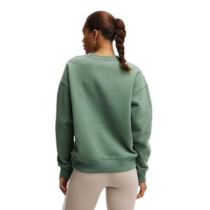 Haute qualité tricoté avant goutte épaule femmes Slim Fit cou hivers lourds porter coton polaire à manches longues sweats - Product Image 5