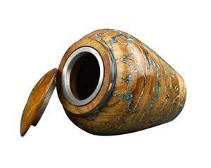 Lichtenberg Figura Urna Resina y Mango Madera Cremación Urna Humano Adulto Grande Urna Funeraria para Adultos hasta 200 Lbs - Product Image 5