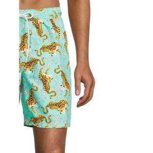 Stock de pantalones cortos estampados personalizados para hombre de calidad superior de punto de algodón de talla grande verano Fitness pantalones cortos casuales para hombres de BD - Product Image 5