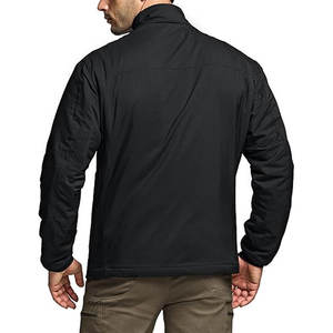 Men's <b>Canvas</b> <b>Jacket</b> with Stand Collar Front Logo Full Zipper Waterproof Hooded Breathable Anti-Wrinkle Quick Dry - Product Image 2