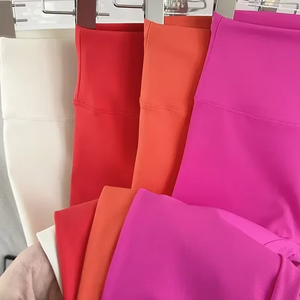 Leggings de Yoga para Mujer, Sólidos, de Spandex/Nailon, Cintura Alta, Transpirables, de Secado Rápido, Ligeros, hasta el Tobillo, para Fitness y Running - Product Image 2