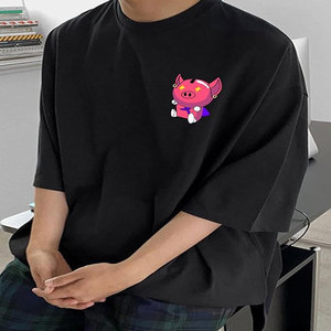 Camiseta en blanco lisa de gran tamaño con hombros caídos para hombre de alta calidad, camisetas de algodón sueltas con logotipo personalizado para hombres y mujeres - Product Image 3