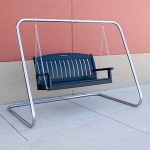 Columpio de hierro hecho a mano artístico decorativo fuerte duradero cómodo seguro elegante único Vintage rústico moderno al aire libre - Product Image 5