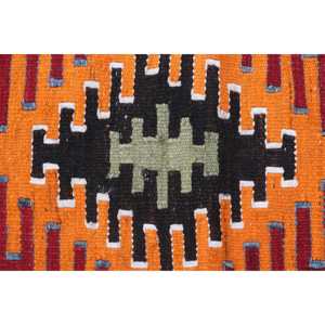 Turkish Vintage Area Rug 4.2x5.8 ft, <b>Red</b> <b>Wool</b> Rug - Product Image 4