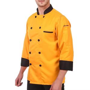 Uniforme de chef d'hôtel de cuisine de quantité minimale de commande bas Service OEM uniformes de chef respirants à manches longues - Product Image 5