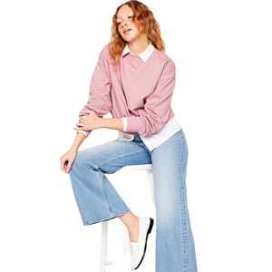 Sweat-shirts personnalisés pour femmes Nouveauté 2025 Automne Hiver Coupe Courte Décontractée Grande Taille Pulls Amples 100% Coton Écologique Motif 3D Uni sur le devant - Product Image 3