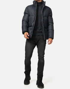 High Quality Custom Logo Puffer Jacket for Men Oversized Zipper <b>Padded</b> <b>Coat</b> Stylish Bubble Design Camouflage for Spring Winter - Product Image 1