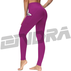 Pantalons de yoga violets pour femmes, taille haute, extensible, leggings de sport, vêtements de sport sculptants, tendance, confort, ProFlex FitStyle - Product Image 4