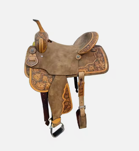 เบาะรองนั่งแบบชาวตะวันตกสำหรับแข่งม้าที่นั่งแบบมืออาชีพทำจากใยอาหาร - Product Image 1