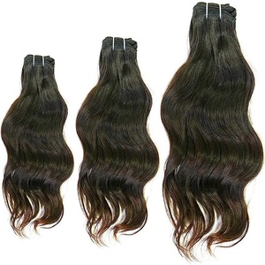 Venta al por mayor 100% Virgen del pelo del templo indio de alta calidad Natural Deep Curl Paquete de cabello humano sin procesar a granel - Product Image 1
