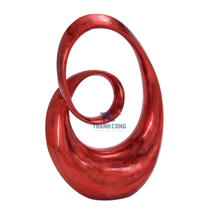 ร้อนขายหรูหราผลิตหัวใจรูปปั้นประติมากรรมท่อประติมากรรม | รักรูปปั้นประติมากรรมตกแต่งที่ทันสมัยสำหรับโต๊ะ - Product Image 2