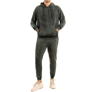 Custom Street Wear Pantalones de chándal y Sudadera con capucha Conjunto Chándales Sudaderas con capucha transpirables Hombres Conjuntos de chándal al por mayor OEM - Product Image 4